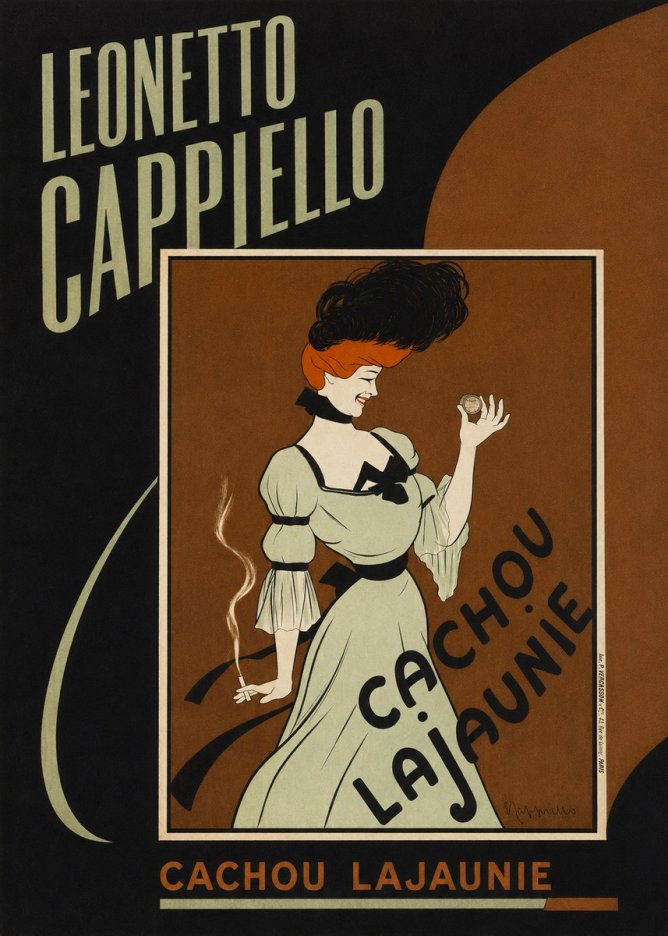 Leonetto Cappiello Cachou Lajaunie No4 - Poszter
