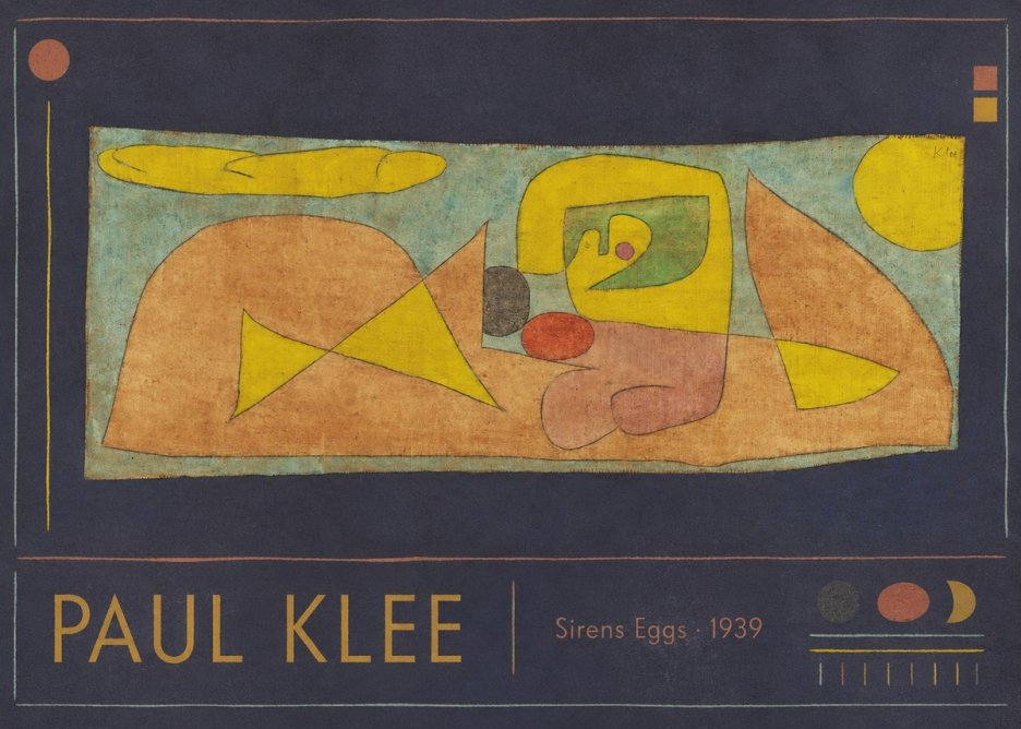 Paul Klee Sirens Eggs No1 - Poszter