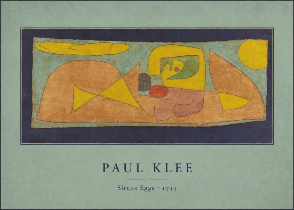 Paul Klee Sirens Eggs No3 - Poszter