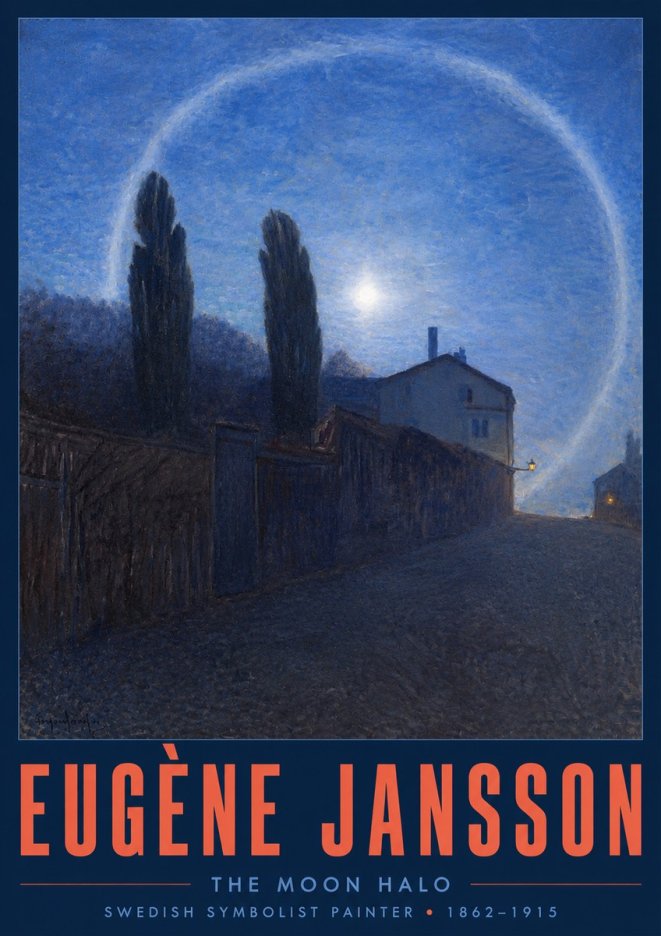 Eugène Jansson The Moon Halo No2 - Poszter