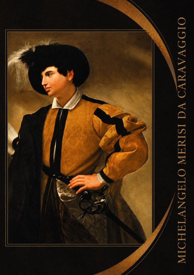 Michelangelo Merisi da Caravaggio Portrait of a Young Man No4 - Poszter
