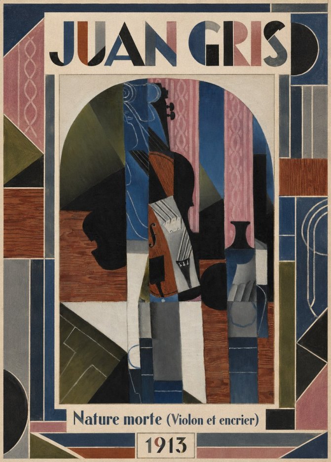 Juan Gris Nature Morte (Violon Et Encrier) No1 - Poszter