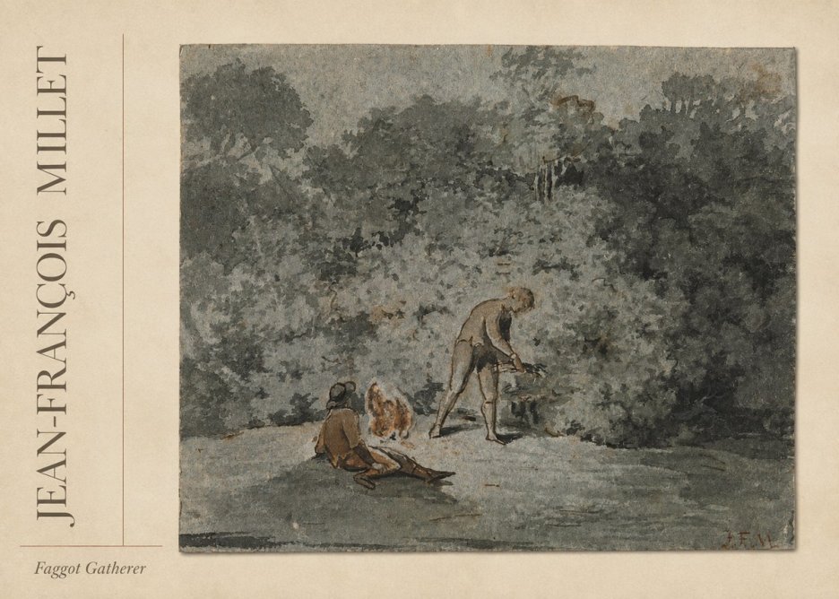 Jean-François Millet Faggot Gatherer No2 - Poszter