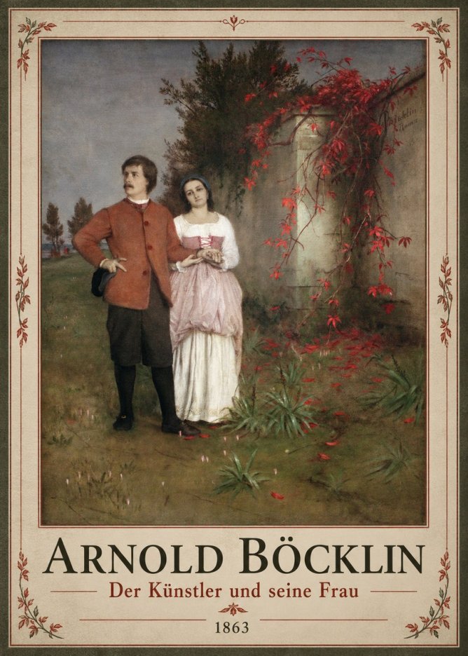 Arnold Böcklin Der Künstler Und Seine Frau No1 - Poszter