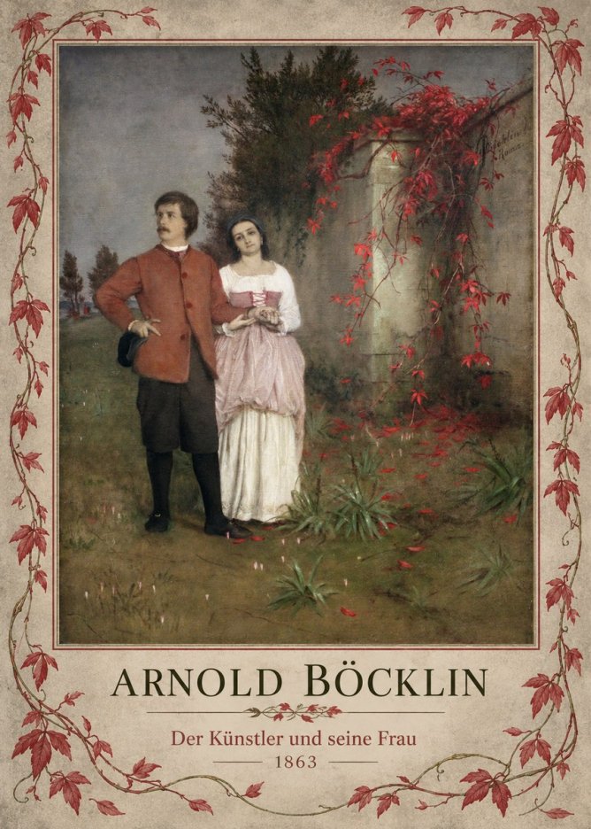 Arnold Böcklin Der Künstler Und Seine Frau No2 - Poszter