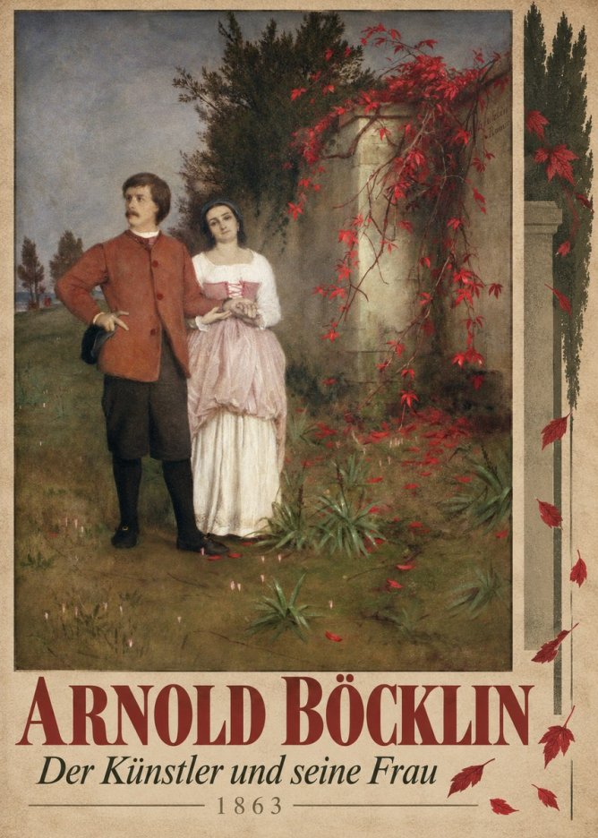 Arnold Böcklin Der Künstler Und Seine Frau No4 - Poszter