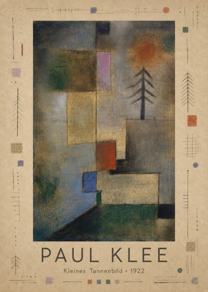 Paul Klee Kleines Tannenbild No3 - Poszter