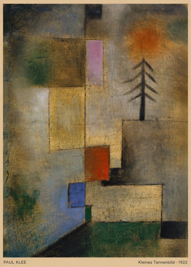 Paul Klee Kleines Tannenbild No5 - Poszter