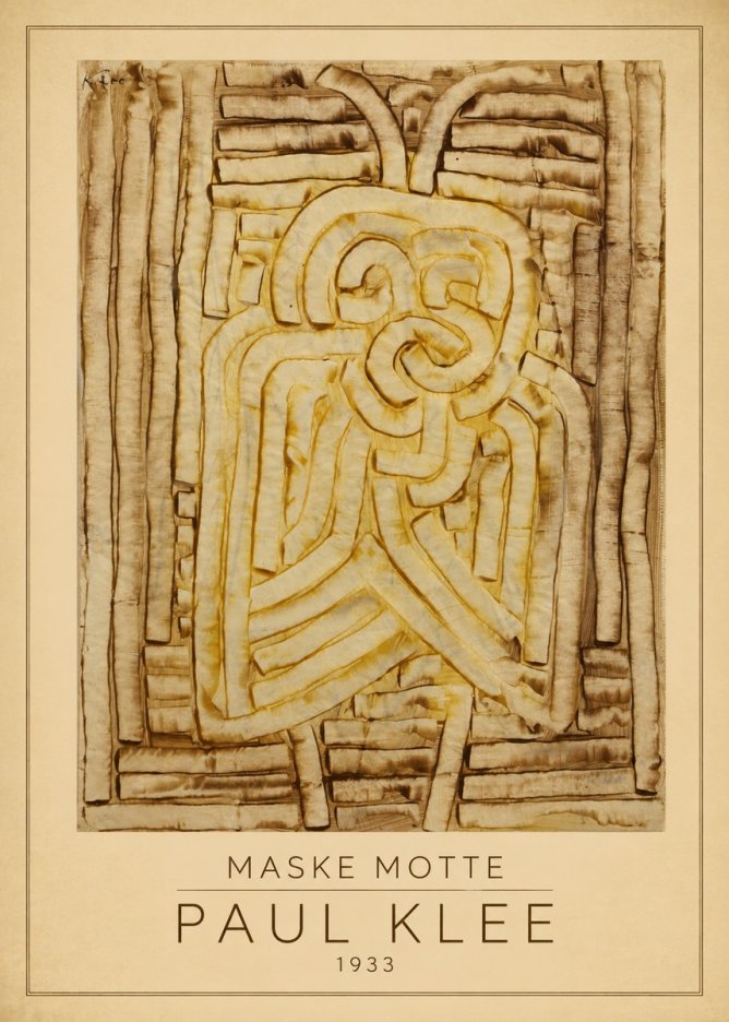 Paul Klee Maske Motte No1 - Poszter