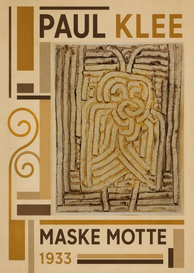 Paul Klee Maske Motte No3 - Poszter
