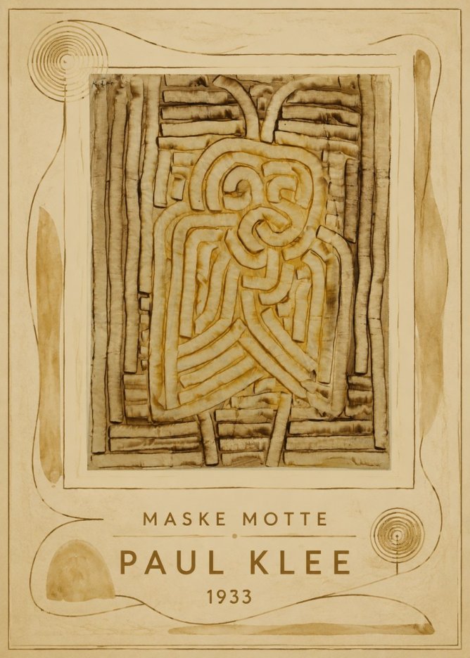 Paul Klee Maske Motte No4 - Poszter