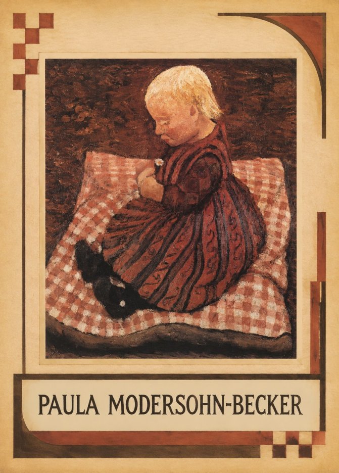 Paula Modersohn-Becker Girl with Flower No1 - Poszter