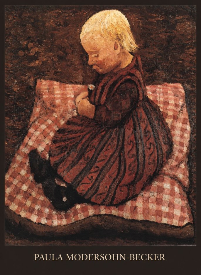 Paula Modersohn-Becker Girl with Flower No6 - Poszter