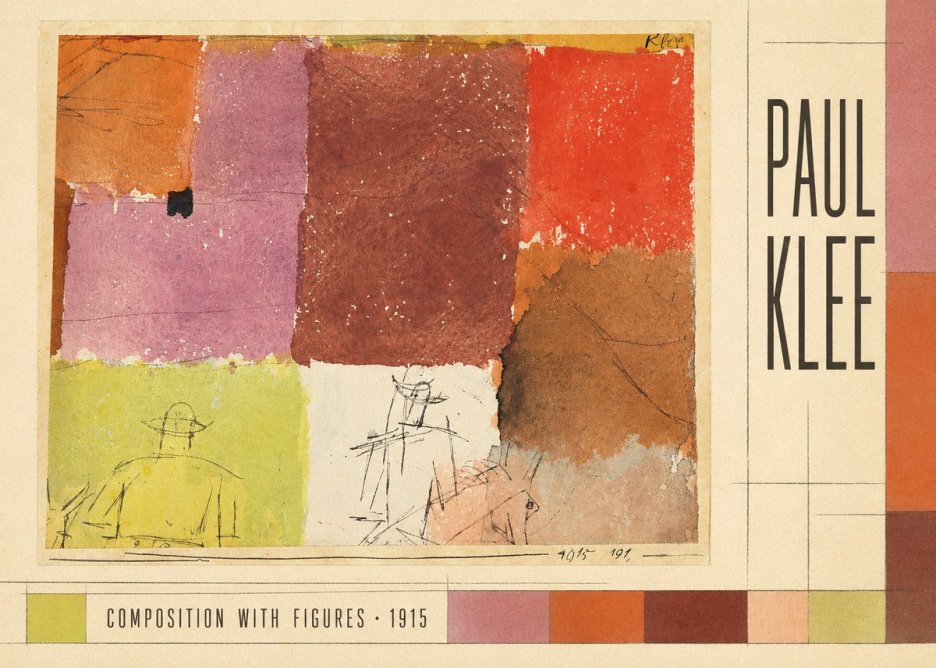 Paul Klee Composition with Figures II No3 - Poszter