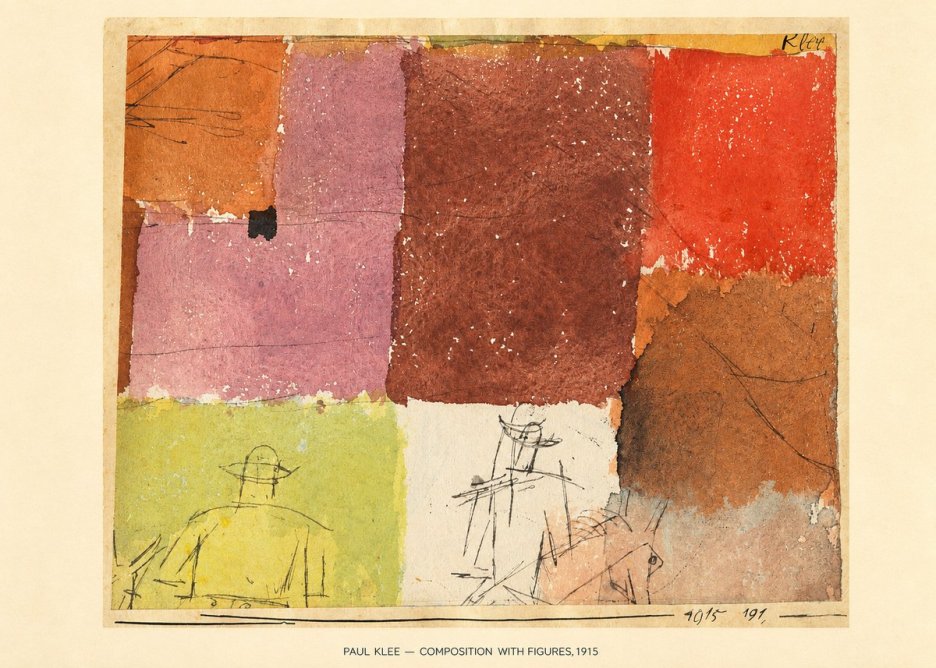 Paul Klee Composition with Figures II No6 - Poszter