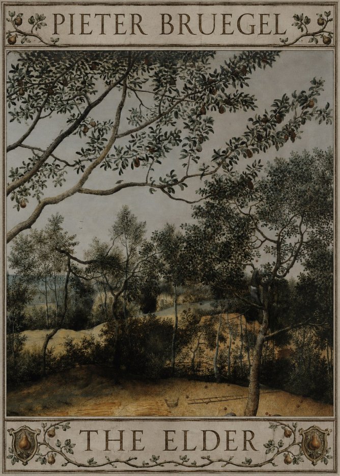 Pieter Bruegel Branch of a Pear Tree No4 - Poszter