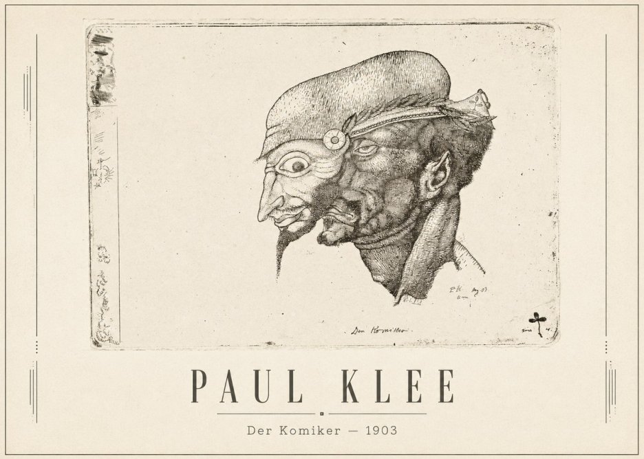 Paul Klee Der Komiker No1 - Poszter