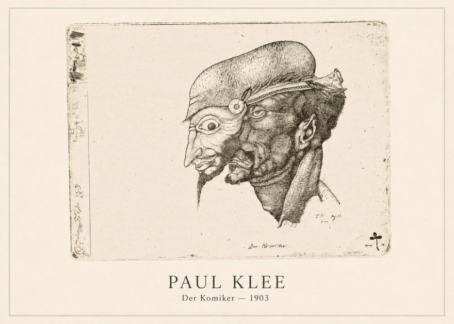 Paul Klee Der Komiker No4 - Poszter