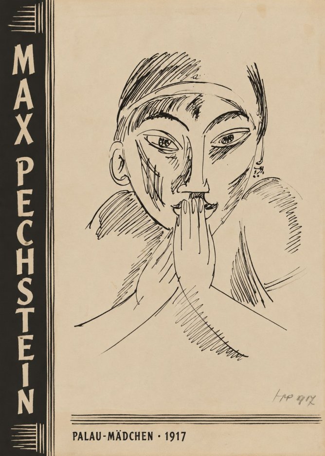 Max Pechstein Palau-mädchen No3 - Poszter
