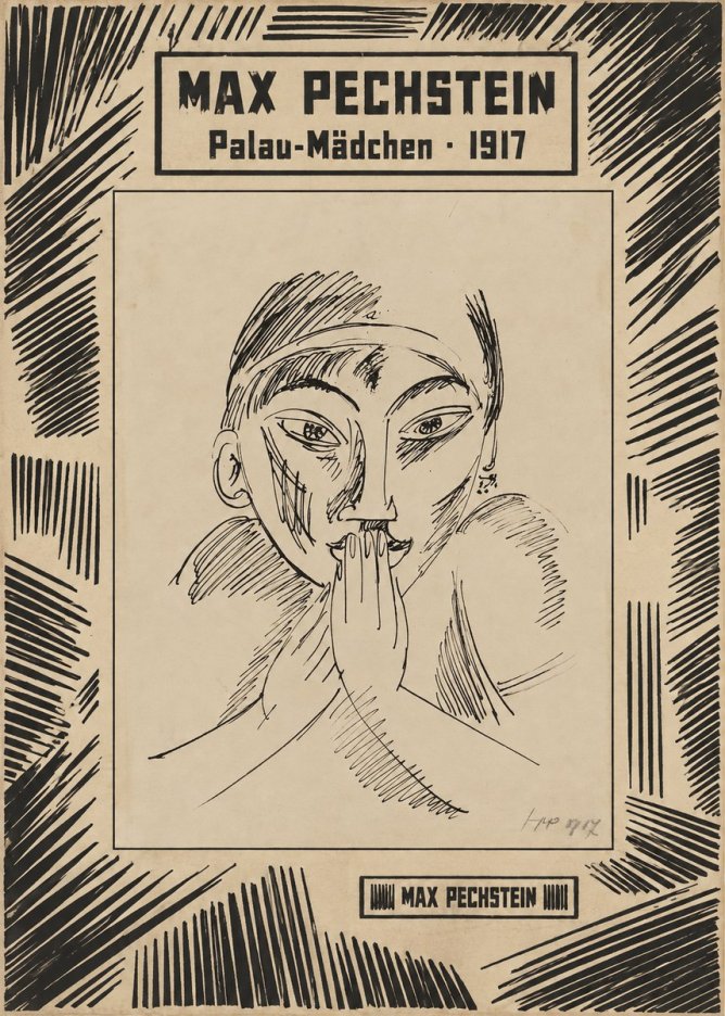 Max Pechstein Palau-mädchen No6 - Poszter