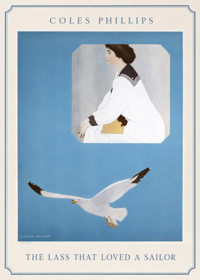 Coles Phillips The Lass That Loved a Sailor No1 - Poszter
