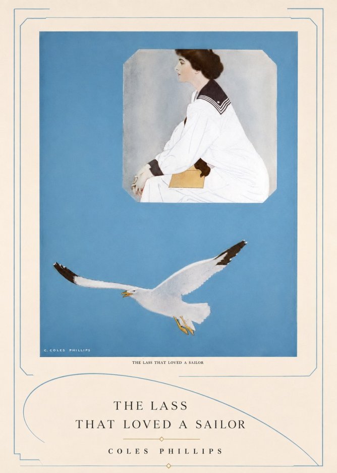 Coles Phillips The Lass That Loved a Sailor No3 - Poszter