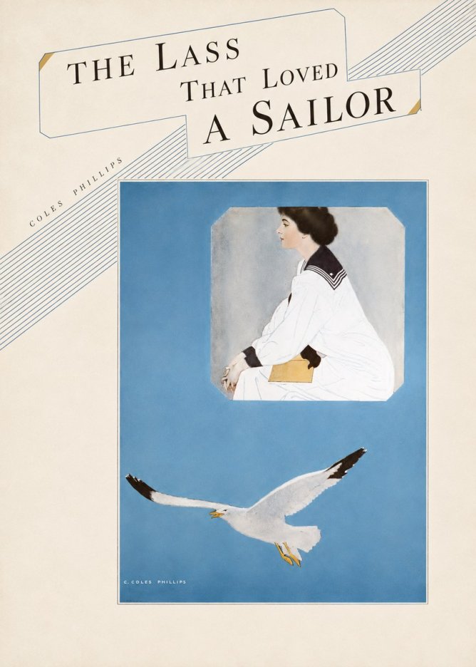 Coles Phillips The Lass That Loved a Sailor No5 - Poszter