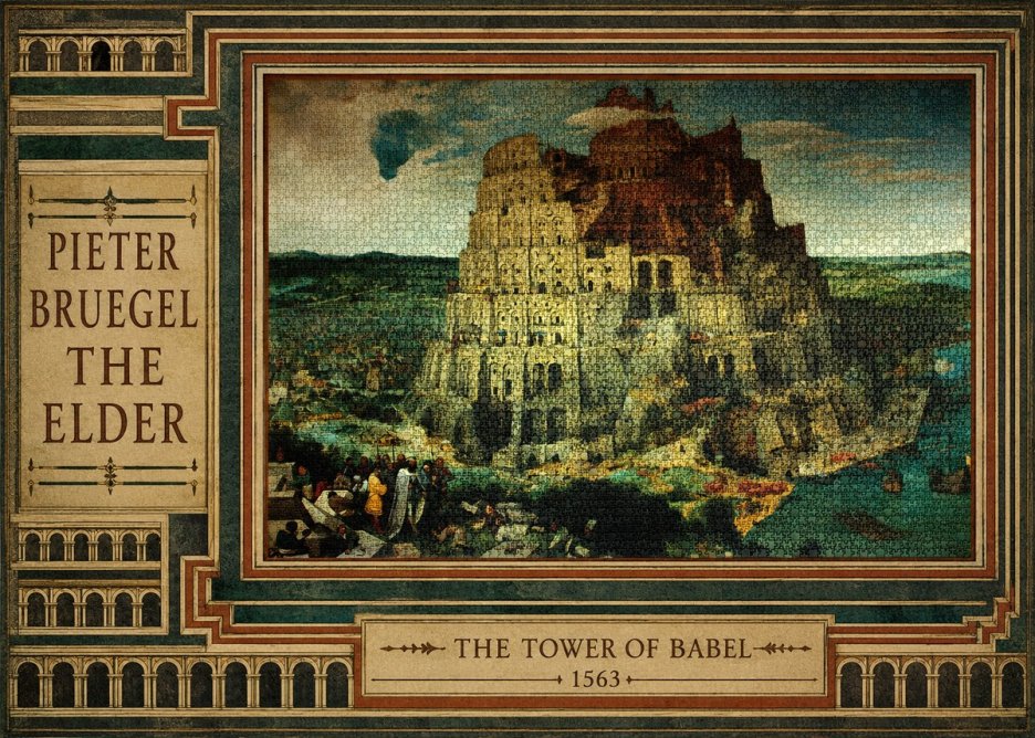 Pieter Bruegel The Tower of Babel XV No3 - Poszter