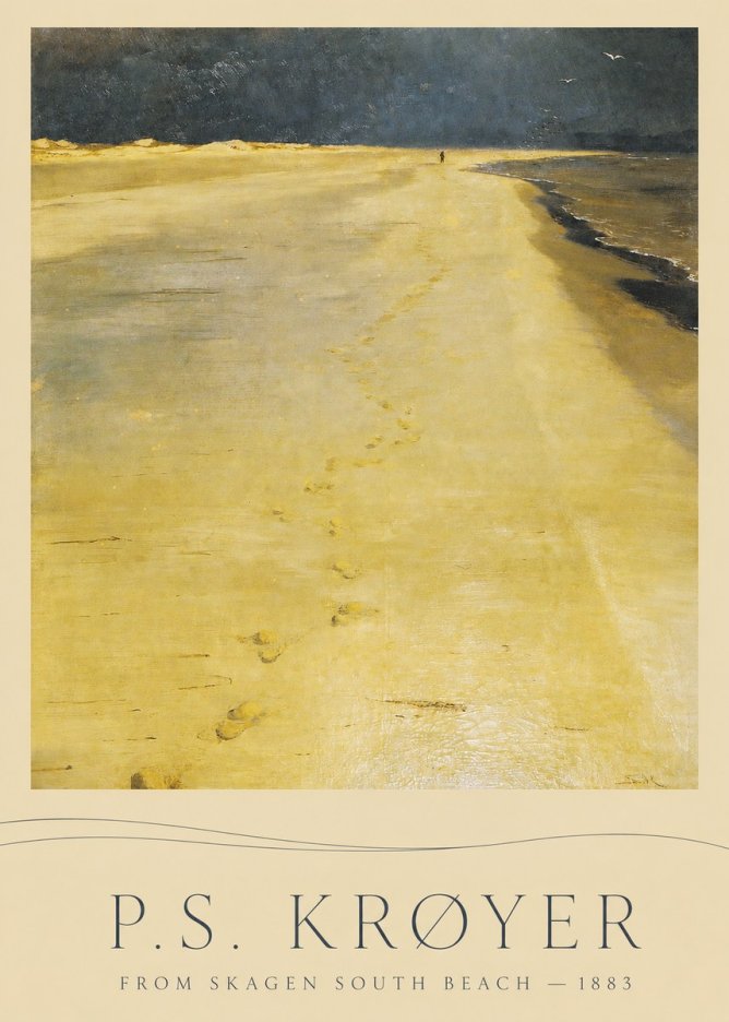 P.S. Krøyer From Skagen South Beach No3 - Poszter
