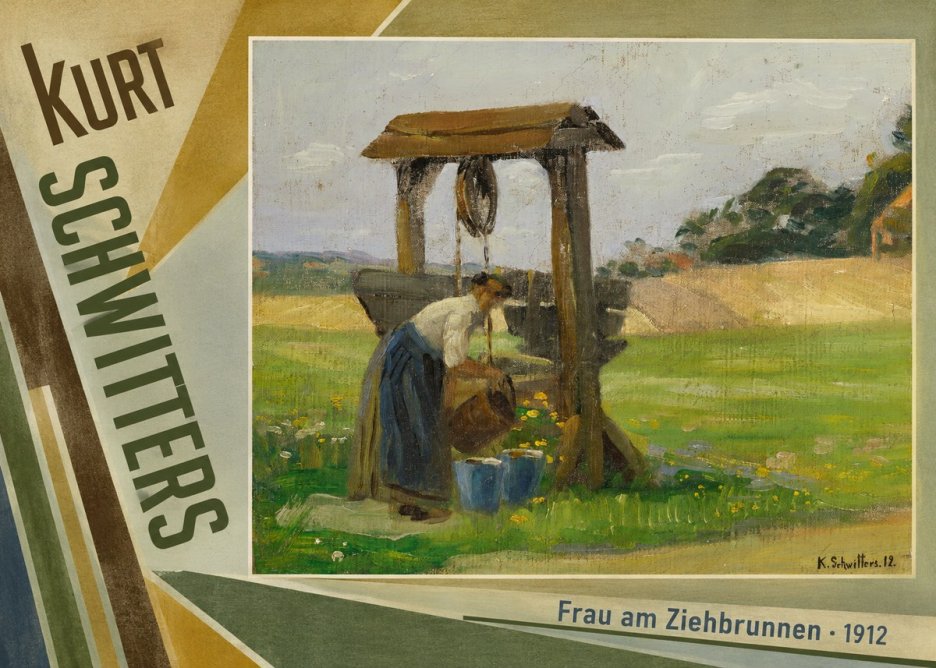 Kurt Schwitters Frau Am Ziehbrunnen No5 - Poszter