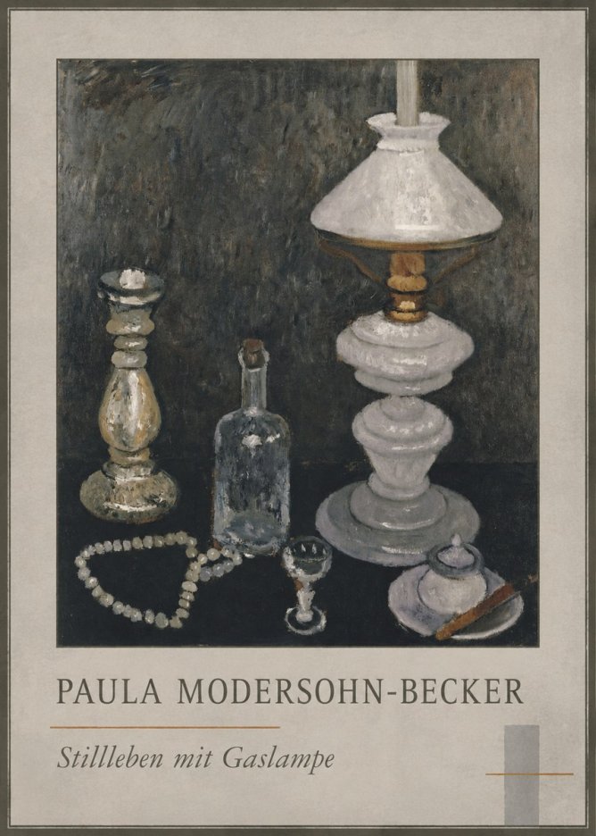 Paula Modersohn-Becker Stillleben Mit Gaslampe No1 - Poszter