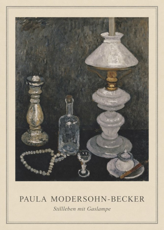 Paula Modersohn-Becker Stillleben Mit Gaslampe No4 - Poszter