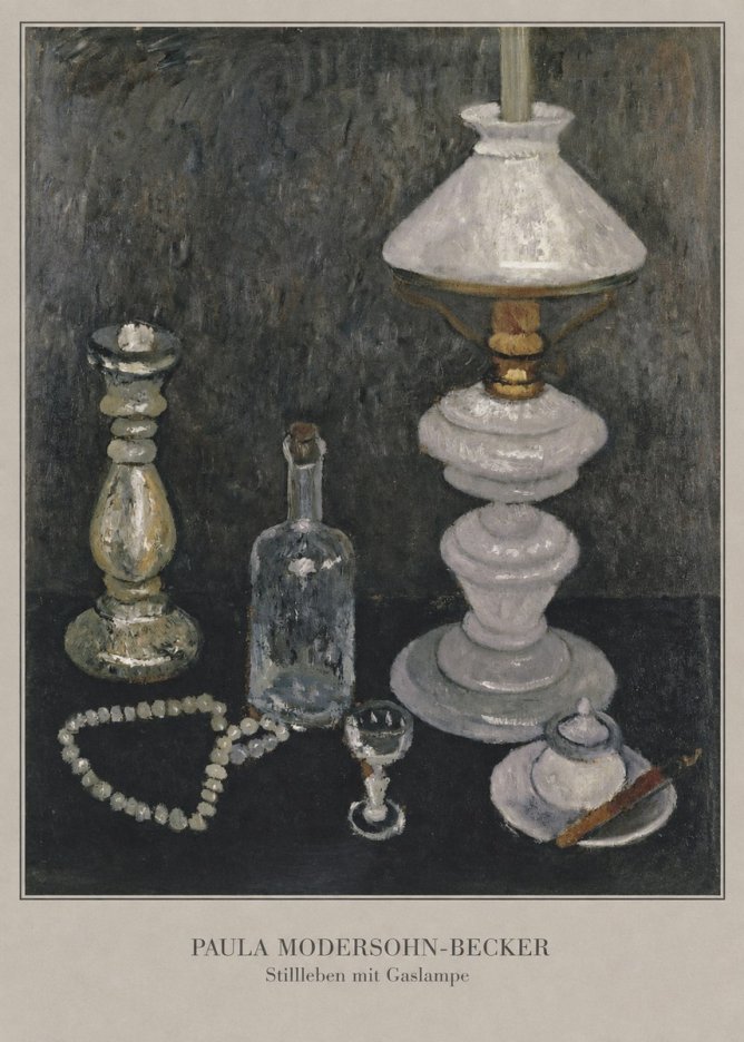 Paula Modersohn-Becker Stillleben Mit Gaslampe No6 - Poszter