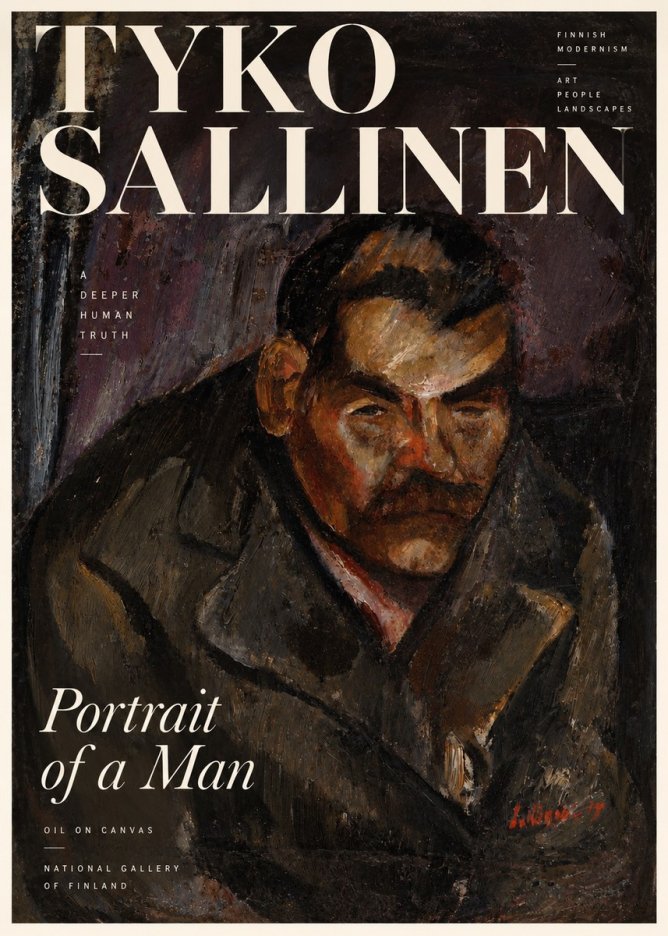 Tyko Sallinen Portrait of a Man V No3 - Poszter