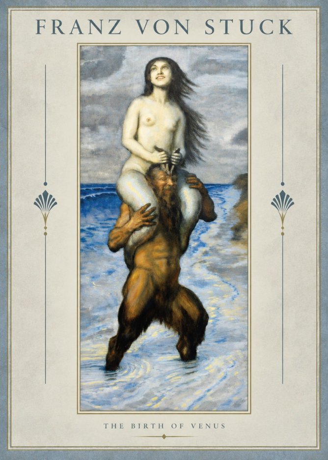 Franz von Stuck The Birth of Venus No2 - Poszter