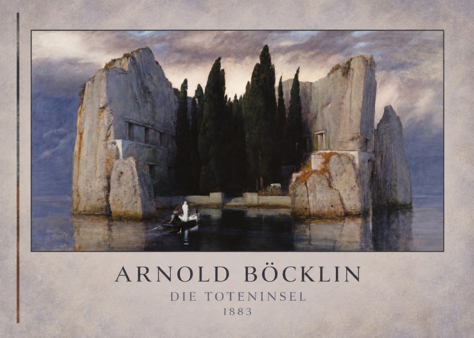 Arnold Böcklin Die Toteninsel V No3 - Poszter