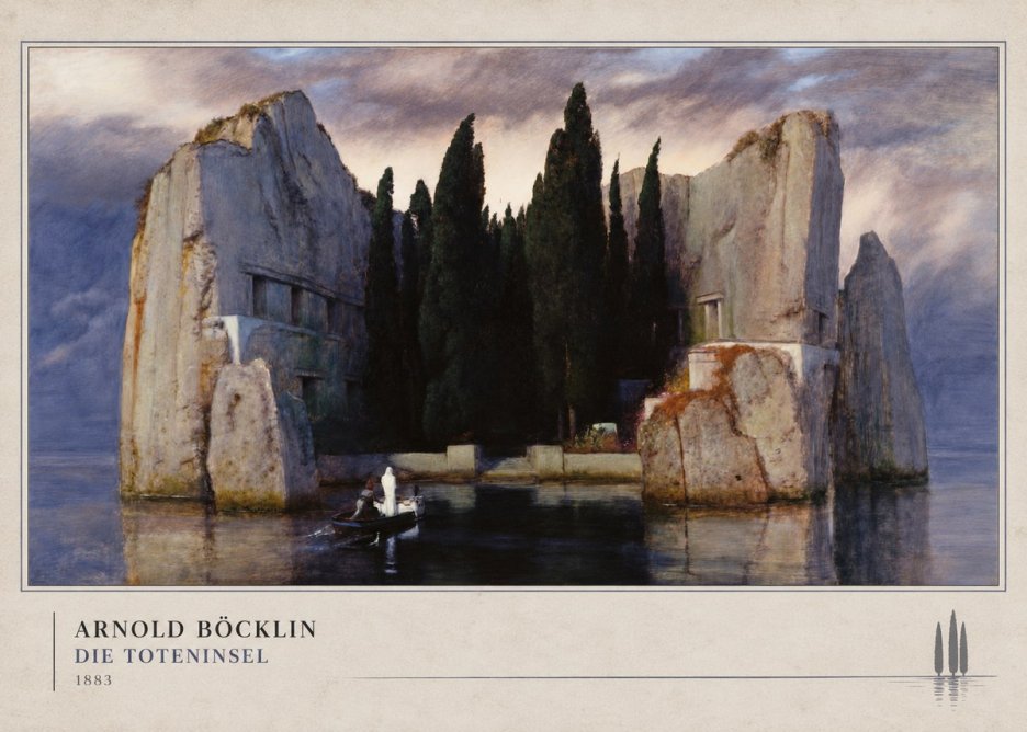 Arnold Böcklin Die Toteninsel V No4 - Poszter