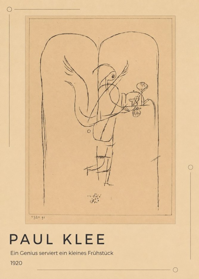 Paul Klee Ein Genius Serviert Ein Kleines Frühstück No1 - Poszter
