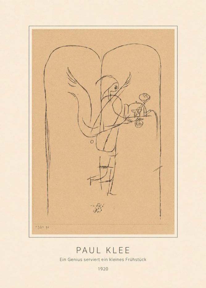 Paul Klee Ein Genius Serviert Ein Kleines Frühstück No4 - Poszter