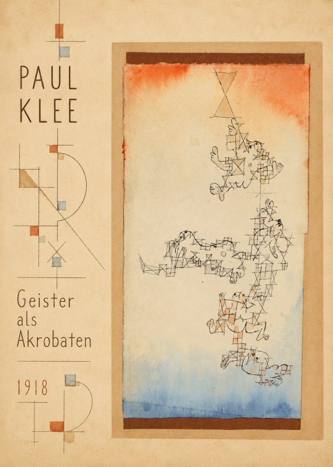 Paul Klee Geister Als Akrobaten No2 - Poszter
