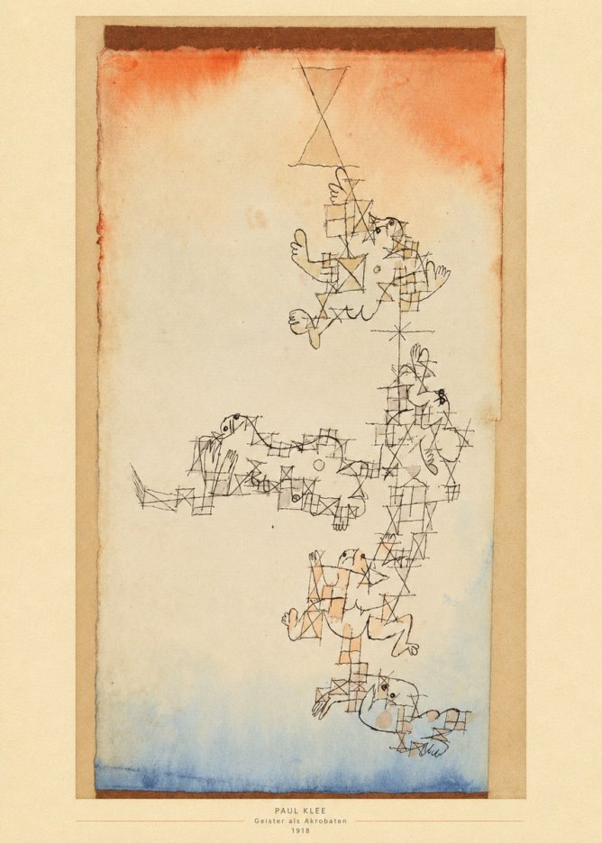 Paul Klee Geister Als Akrobaten No5 - Poszter