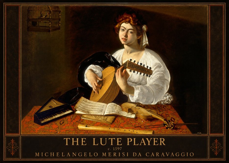 Michelangelo Merisi da Caravaggio The Lute Player No1 - Poszter