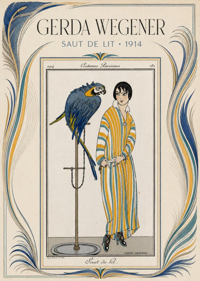 Gerda Wegener Saut De Lit 1914 No3 - Poszter
