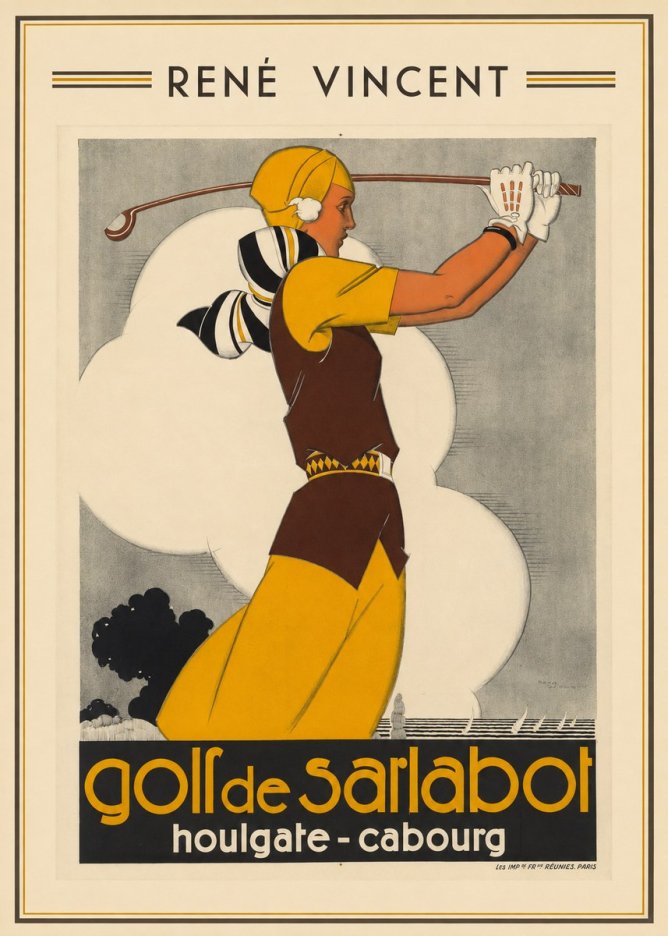 René Vincent Golf De Sarlabot No1 - Poszter