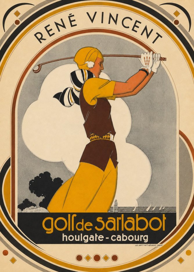 René Vincent Golf De Sarlabot No5 - Poszter