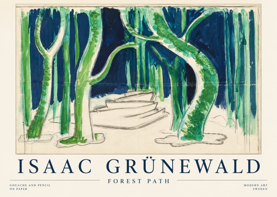 Isaac Grünewald Forest Path No1 - Poszter