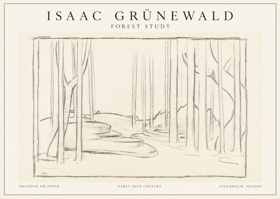 Isaac Grünewald Forest Path No2 - Poszter