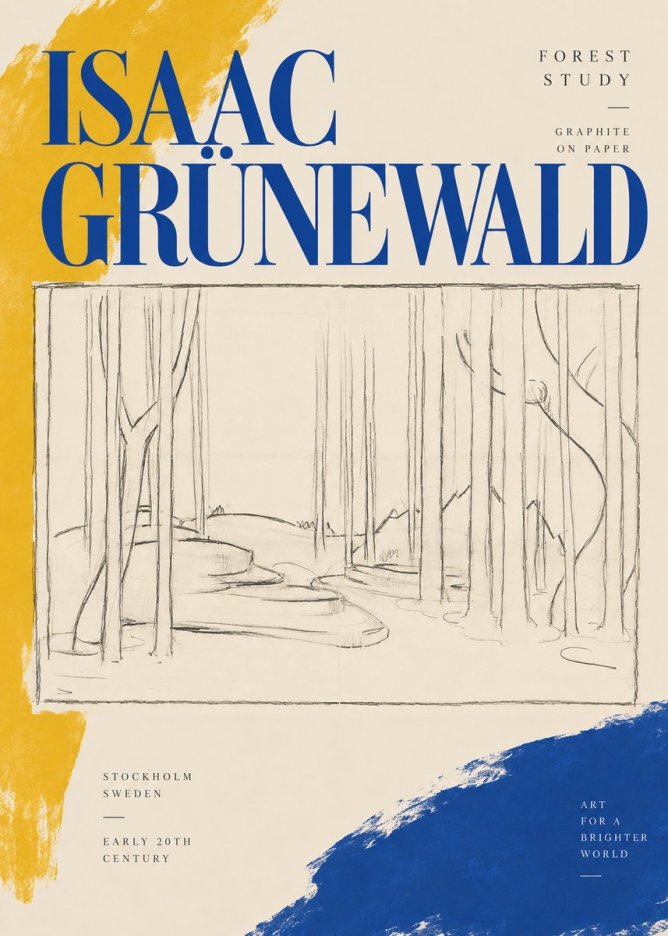Isaac Grünewald Forest Path No4 - Poszter