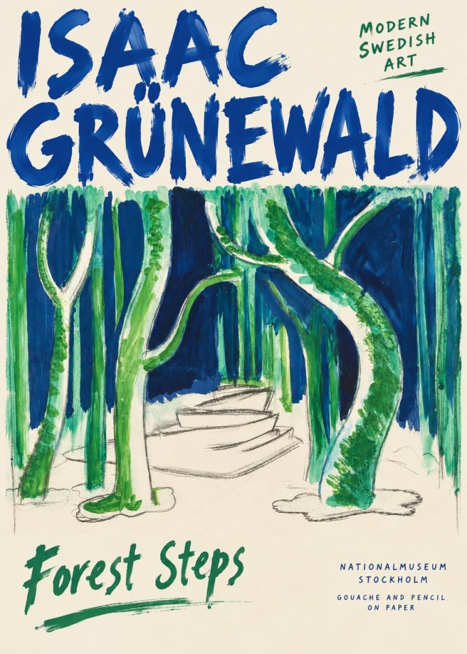 Isaac Grünewald Forest Path No6 - Poszter