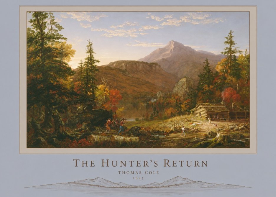 Thomas Cole The Hunter's Return II No6 - Poszter